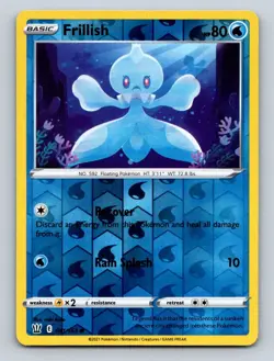 Frillish Reverse Holo LP #041/163 SWSH05: Battle Styles Pokemon Card - Image 1