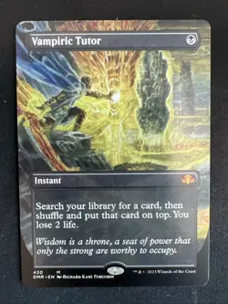 MTG Vampiric Tutor [BORDERLESS] - Dominaria Remastered - LIGHTLY PLAYED - Image 1