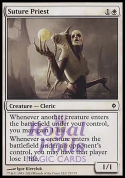 Suture Priest 1x FOIL NPH MTG New Phyrexia Common MINT white - Image 1