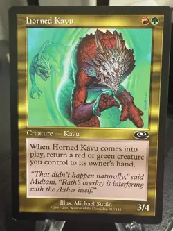 MTG Magic the Gathering Planeshift Horned Kavu - Image 1