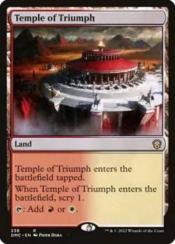 Temple of Triumph #238 Dominaria United Commander MTG MAGIC LAND R O253 - Image 1