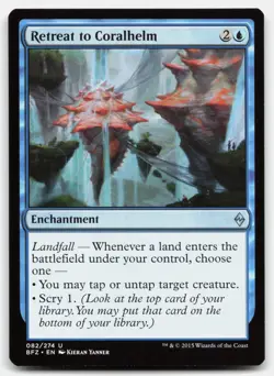MTG Retreat to Coralhelm U Battle for Zendikar 82 LP - Image 1