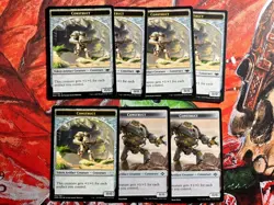 MTG 7x Construct "Karnstruct" Token Lot - Image 1
