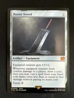 MTG Buster Sword - Final Fantasy - LIGHTLY PLAYED - Image 1