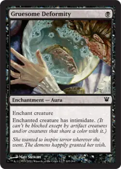 Gruesome Deformity -Foil Medium Play MTG Innistrad - Image 1