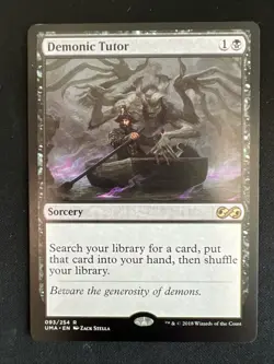 MTG Demonic Tutor - Ultimate Masters - LIGHTLY PLAYED - Image 1