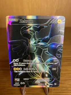 Pokemon TCG Black and White #114/114 Zekrom (114 Full Art) Ultra RARE PLAYED - Image 2