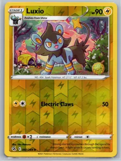 NM Luxio 092/264 Reverse Holo Fusion Strike Pokemon 2021 - Image 1
