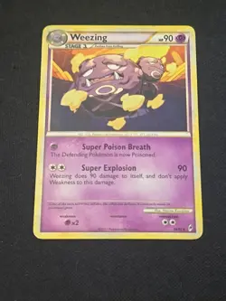 Weezing 38/95 Call of Legends Regular Black Star Rare Pokemon TCG Light Played - Image 1
