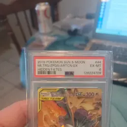 2019 Pokemon Sun & Moon Hidden Fates #44 Moltres, Zapdos, Articuno PSA 6 - Image 5
