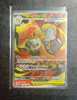 Mega Camerupt ex • 156/132 • Full Art • Ultra Rare • Pokemon • Mega Evolution - Image 1