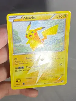 Pokemon Pikachu Secret Rare Black and White 115/114 - Image 2