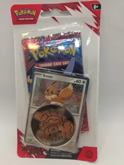Pokemon TCG Destined Rivals Blister Pack 1 Booster Pack Eevee Promo Factory Seal - Image 1