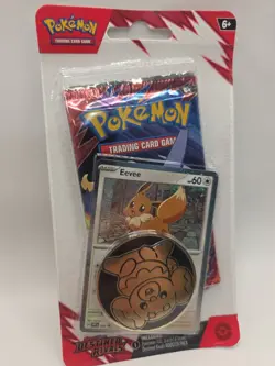 Pokemon TCG Destined Rivals Blister Pack 1 Booster Pack Eevee Promo Factory Seal - Image 2