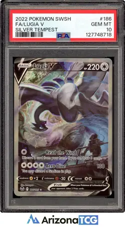 Pokemon 2022 Lugia V 186/195 Alt Art Silver Tempest GEM MINT PSA 10 - Image 1