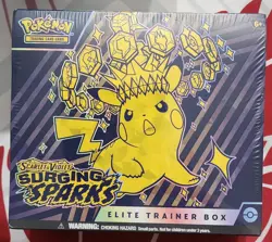 Pokemon TCG Scarlet & Violet SURGING SPARKS Elite Trainer Box ETB NEW/Sealed - Image 1