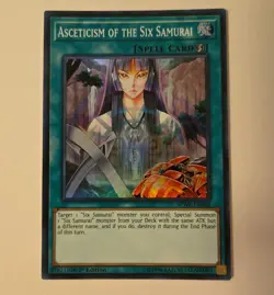 YuGiOh - Asceticism of the Six Samurai - SPWA-EN048 - Super Rare - 1st Ed. - LP - Image 1