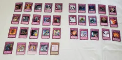 1996 Vintage Yugioh! Trading Cards Lot of 35 Good Condition - Image 1