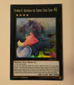 YuGiOh - Number 41: Bagooska the Terribly Tired Tapir - CIBR-EN097 - 1st Ed. -LP - Image 1