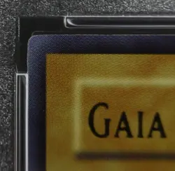 PSA 8 YuGiOh Gaia The Fierce Knight LOB-006 1st Ultra Rare Asian English 2002 - Image 3