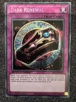 Yugioh Dark Renewal SBC1-ENG19 Speed Duel Secret Rare 1st Edition NM - Image 1