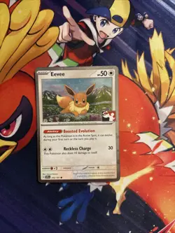 Eevee Holo Pokemon Prize Pack Series 7 Promo Pokemon Card NM/LP Stamp - Image 1