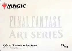Ruinous Ultimatum Art Card, #33, Art Series: FINAL FANTASY, S - NM - Image 2