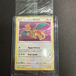 Pokemon Special Delivery Bidoof SWSH177 Black Star Promo Card Sealed US SELLER - Image 1