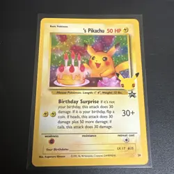 Pokemon Birthday Pikachu Celebrations Holo Rare #24 Mint Card - Image 1