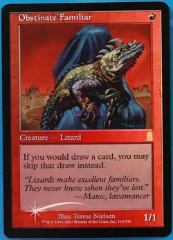 Obstinate Familiar FOIL Odyssey NM Red Rare MAGIC MTG CARD (ID# 485668) ABUGames - Image 1
