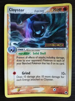 Cloyster 14/101 EX Dragon Frontier Delta Species Reverse Holo 2006 Pokemon Card - Image 1