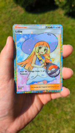 Lillie trainer proxy pocket app card tcg full art Celestial Guardians set - Image 2