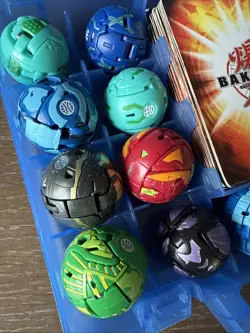 Bakugan Battle Brawlers Lot with Storage Case and Cards - Image 2