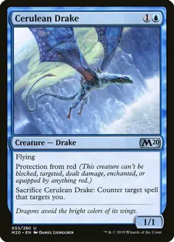 1x Cerulean Drake - NM English MTG - Magic 2020 - Image 1