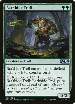 1x Barkhide Troll - NM English MTG - Magic 2020 - Image 1
