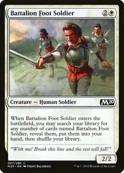 1x Battalion Foot Soldier - NM English MTG - Magic 2020 - Image 1