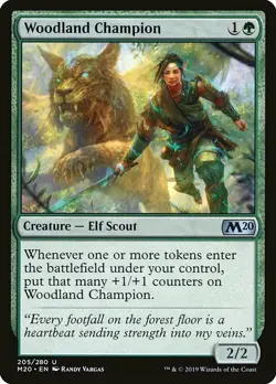 1x Woodland Champion - NM English MTG - Magic 2020 - Image 1