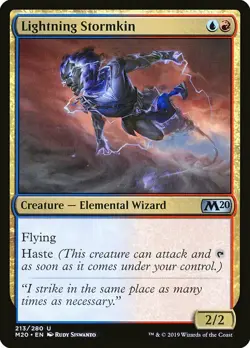 1x Lightning Stormkin - NM English MTG - Magic 2020 - Image 1