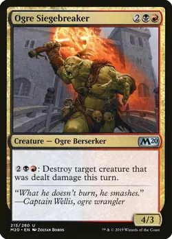 1x Ogre Siegebreaker - NM English MTG - Magic 2020 - Image 1