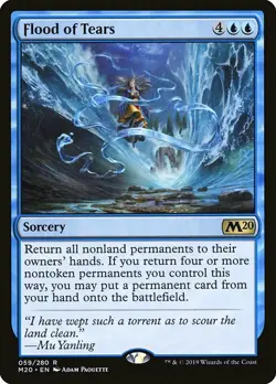 1x Flood of Tears - NM English MTG - Magic 2020 - Image 1