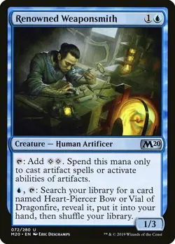 1x Renowned Weaponsmith - NM English MTG - Magic 2020 - Image 1