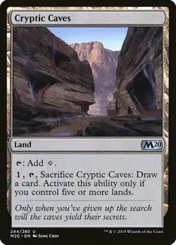 1x Cryptic Caves - NM English MTG - Magic 2020 - Image 1