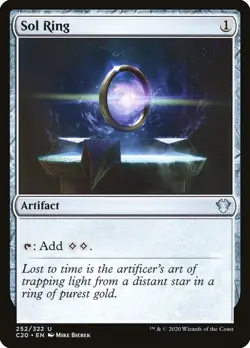 Sol Ring 0252 MTG Commander 2020 Uncommon NP - Image 1