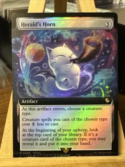 MTG *Herald’s Horn Foil X1* (NM) Buy A Box Promo Final Fantasy Magic - Image 1