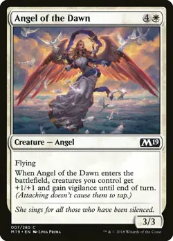 1x Angel of The Dawn - NM English MTG - Magic 2019 - Image 1