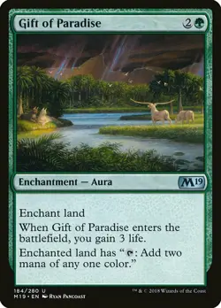 1x Gift of Paradise - NM English MTG - Magic 2019 - Image 1