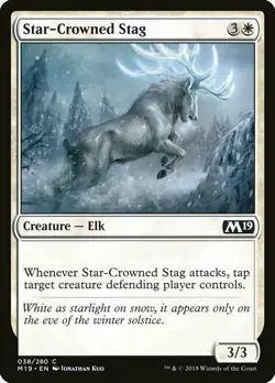 1x Star-Crowned Stag - NM English MTG - Magic 2019 - Image 1