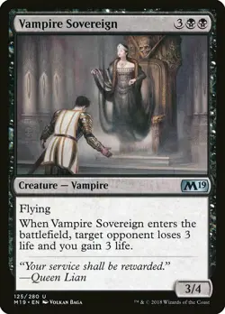 1x Vampire Sovereign - NM English MTG - Magic 2019 - Image 1