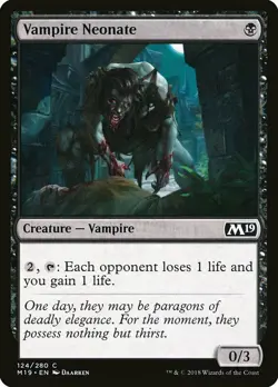 1x Vampire Neonate - NM English MTG - Magic 2019 - Image 1