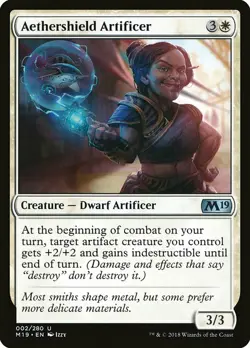 1x Aethershield Artificer - NM English MTG - Magic 2019 - Image 1